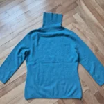 Thumbnail for IN  CASHMERE-Pull col roulé turquoise foncé