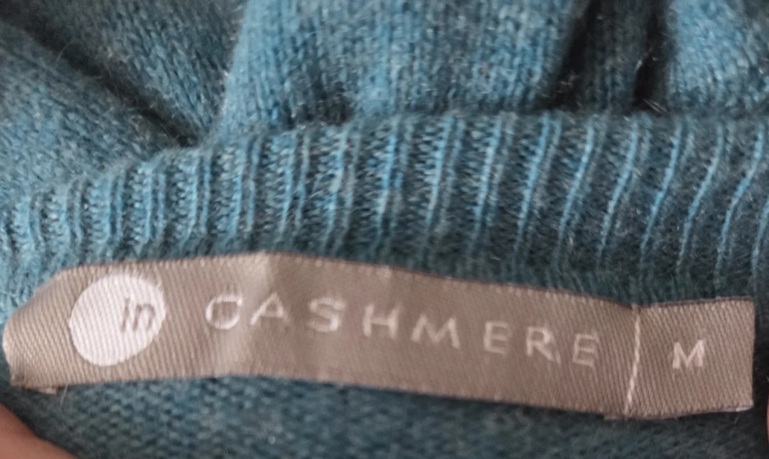 Image for IN  CASHMERE-Pull col roulé turquoise foncé