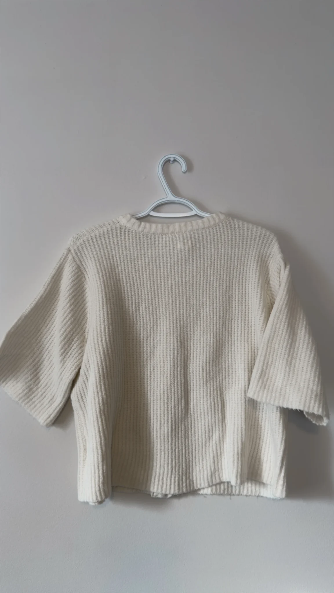 Image for Cardigan doux manches courtes blanc Aerie