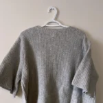 Thumbnail for Soft cardigan, short sleeves, Aerie grey
