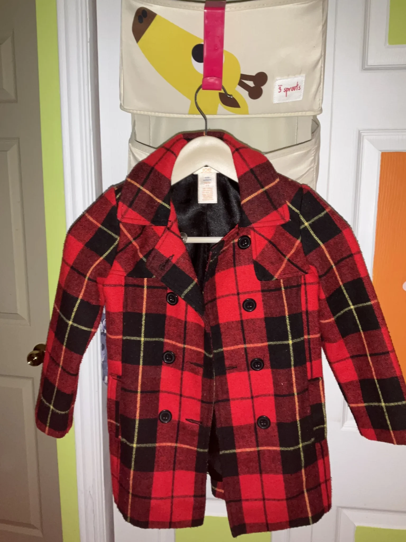 Featured image for Manteau mi-saison à carreaux