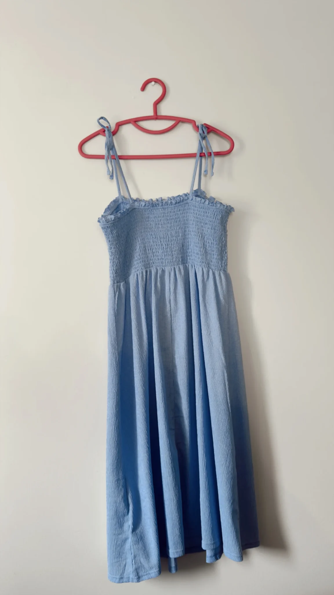 Image for Robe bleue taille élastique fines bretelles H&M