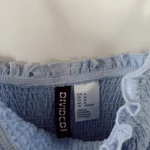 Thumbnail for Robe bleue taille élastique fines bretelles H&M