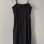 Featured thumbnail for Robe noire taille élastique fines bretelles H&M
