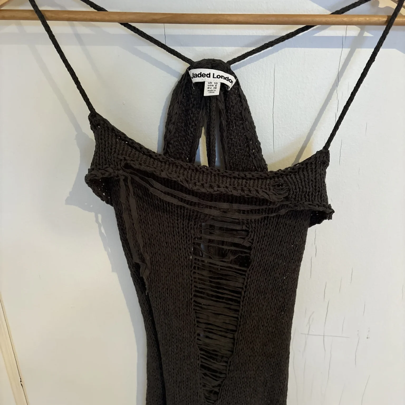 Image for Jaded London Zila Robe asymétrique en maille froissée