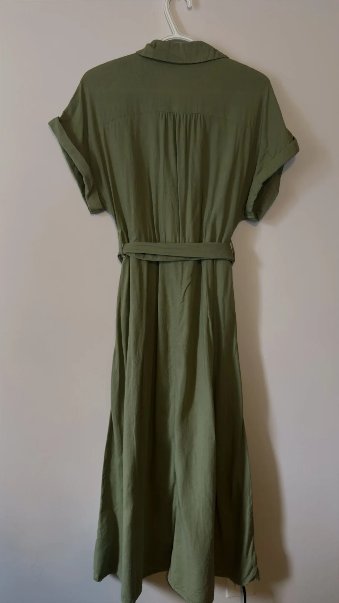 Image for Robe longue Verte boutonnée Zara