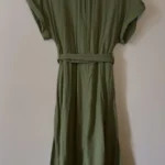 Thumbnail for Robe longue Verte boutonnée Zara