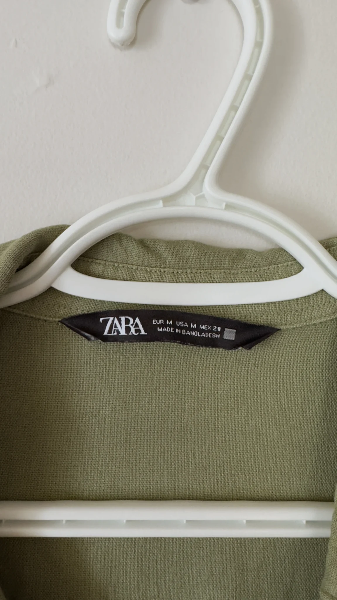 Image for Robe longue Verte boutonnée Zara