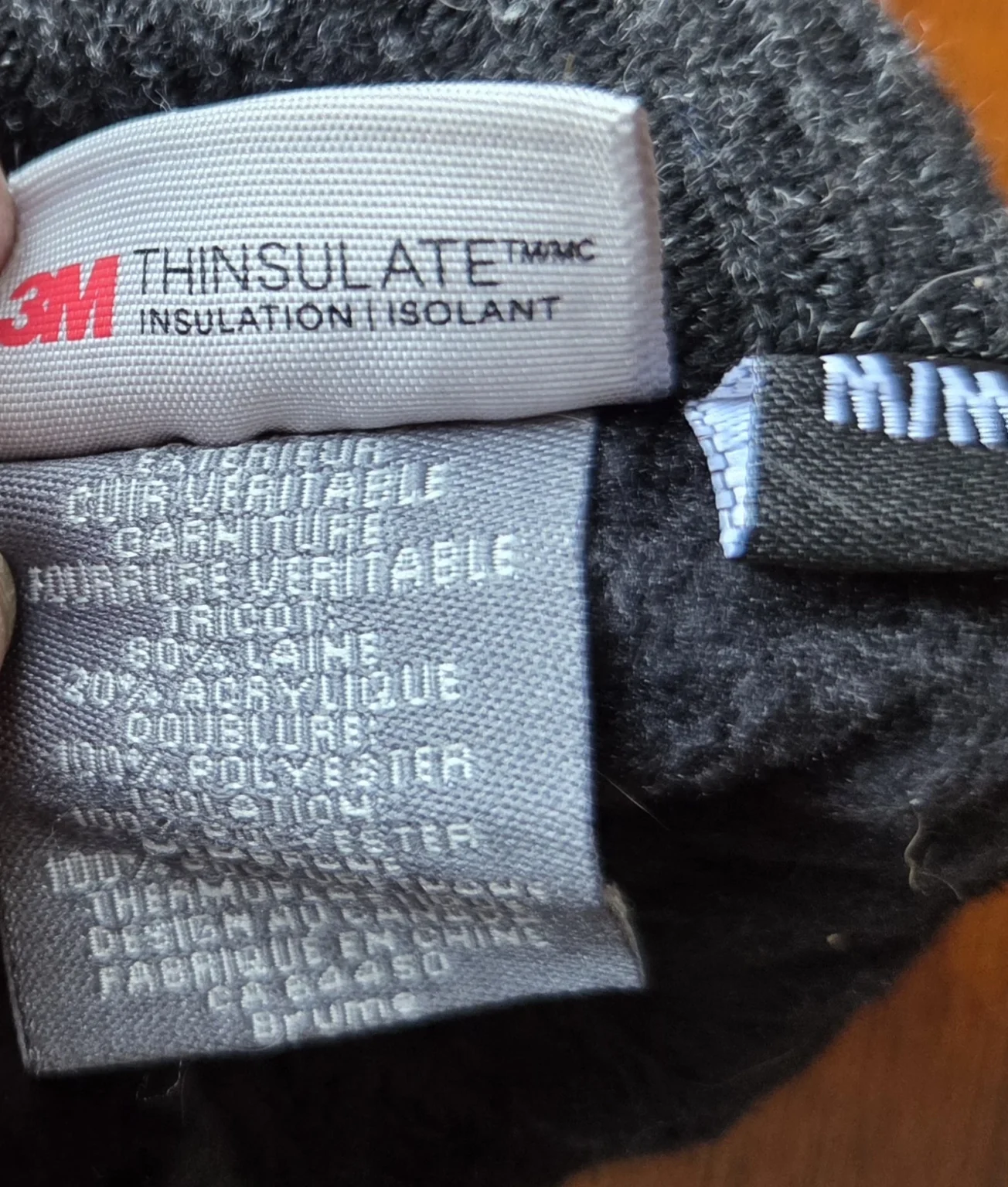 Image for Elegant gloves in tan leather and fur, lined with 3M Thinsulate.