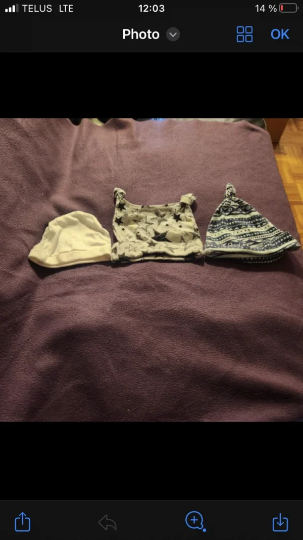 Featured image for Tuques de coton pour bébé naissant