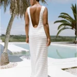 Featured thumbnail for Robe longue dos ouvert tricot SABO
