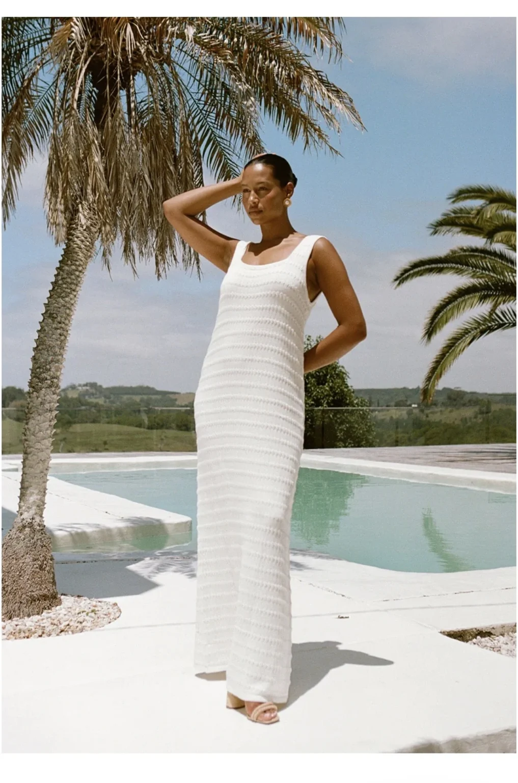 Image for Robe longue dos ouvert tricot SABO