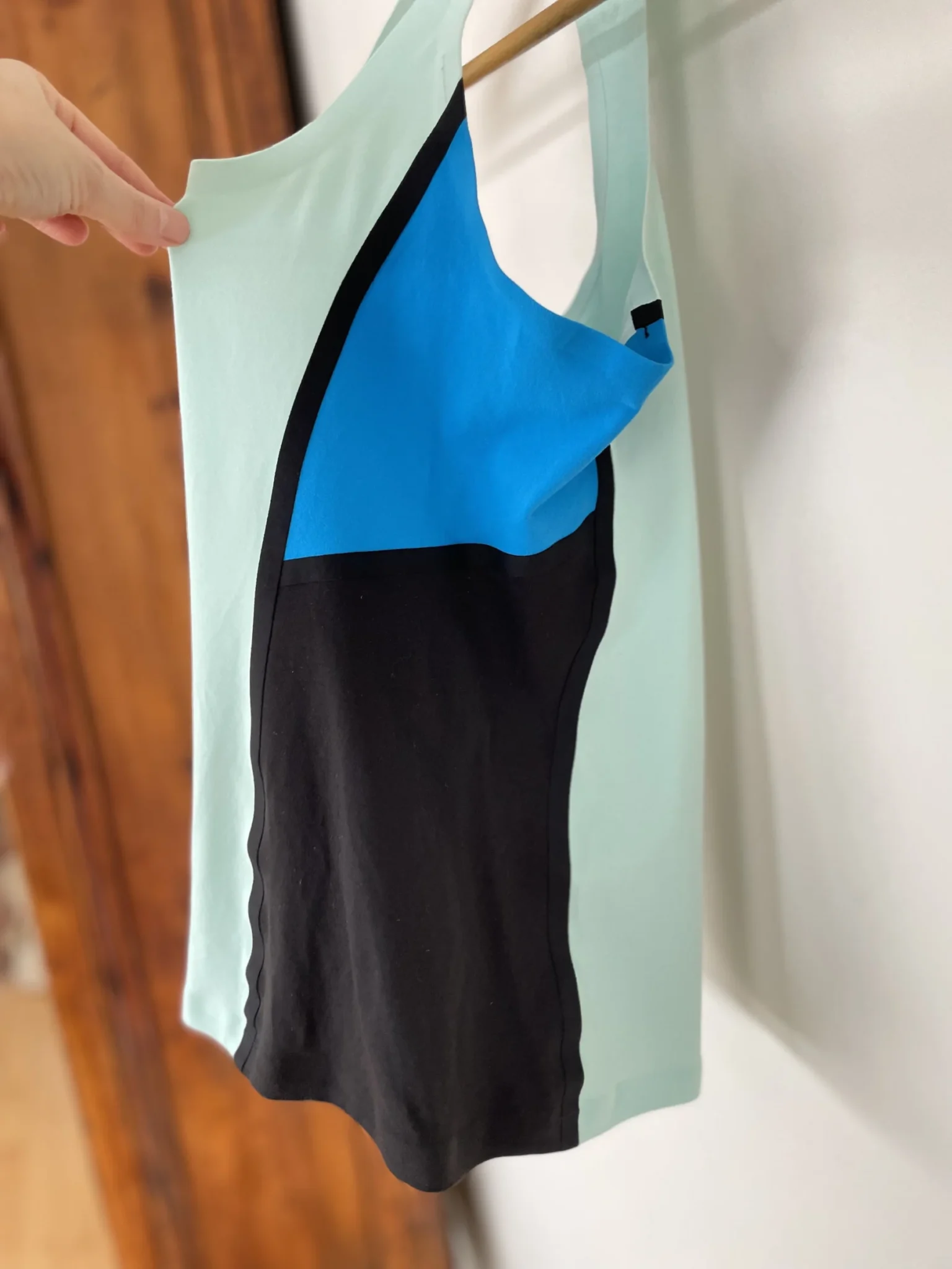 Image for Camisole dos nageur sport Lululemon – Style Colorblock Menthe/Bleu/Noir