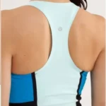Thumbnail for Camisole dos nageur sport Lululemon – Style Colorblock Menthe/Bleu/Noir