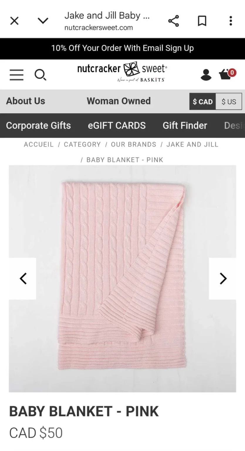 Image for Couverture 100% coton - Jake and Jill baby