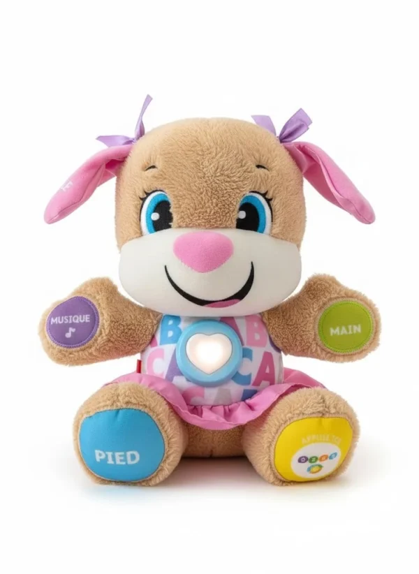 Featured image for Peluche Fisher-Price Laugh & Learn Smart Stages Sis - Édition canadienne (FRANÇAIS)