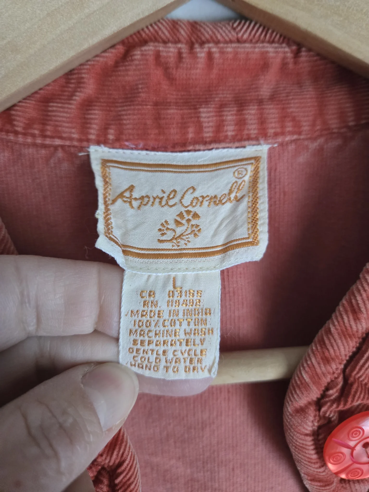 Image for Soft vintage jacket APRIL CORNELL
