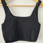 Thumbnail for Knit contour crop Babaton