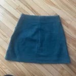 Thumbnail for Green velvet skirt