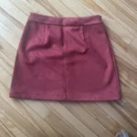 Featured thumbnail for Orange velvet skirt