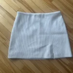 Featured thumbnail for White/beige velvet skirt