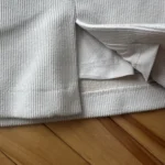Thumbnail for White/beige velvet skirt