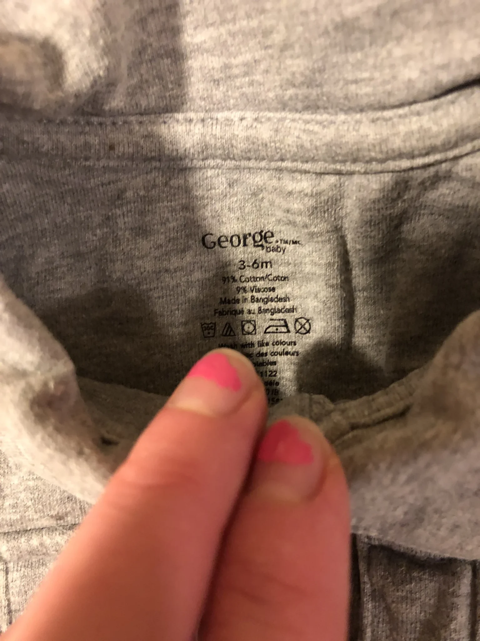 Image for Cache couche georges 3 - 6 mois bébé unisexe