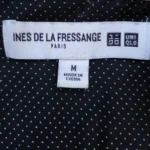 Featured thumbnail for Ines de la Fressange-Chemise bleu marine à pois blancs