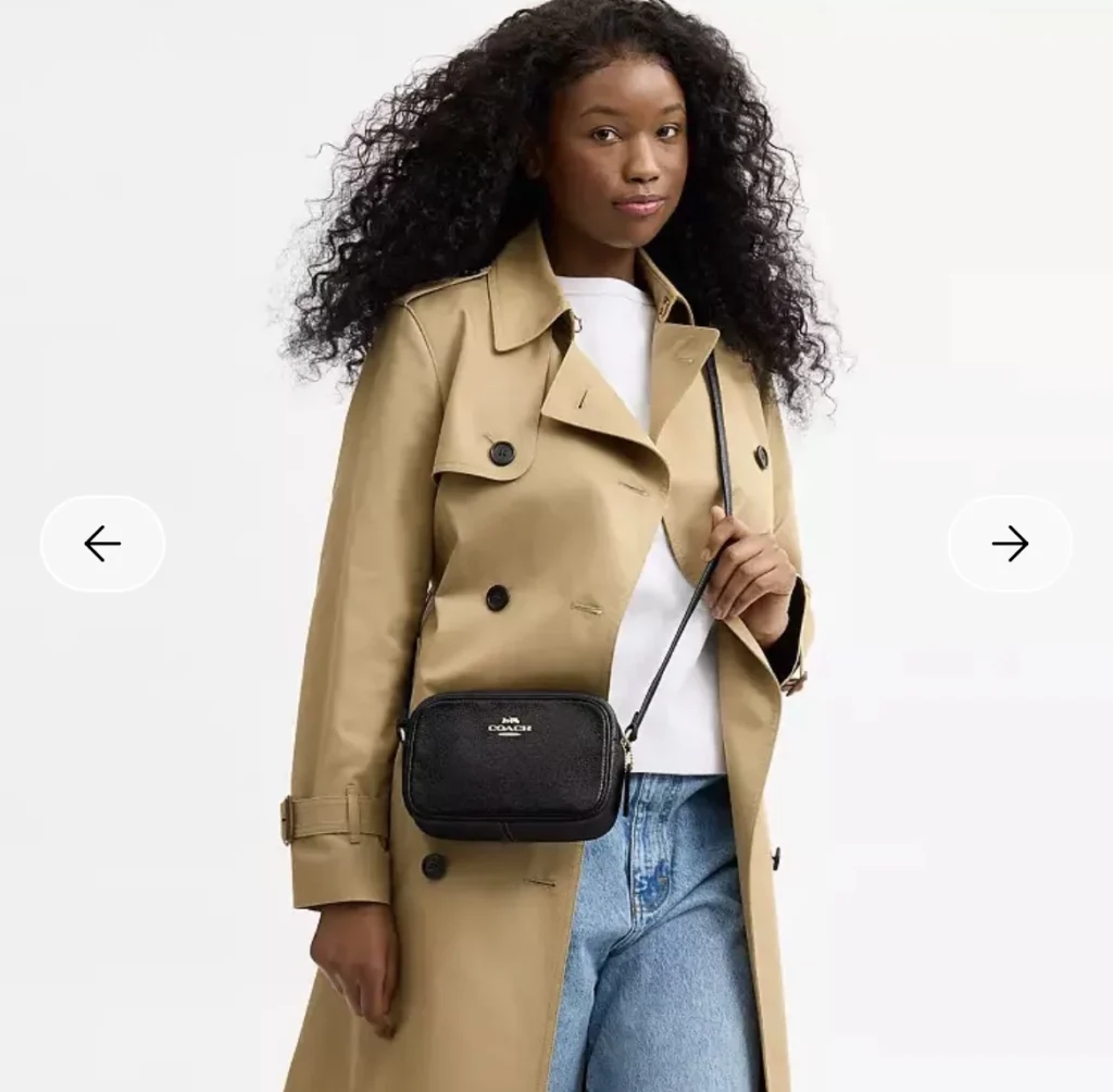 Featured image for Coach black leather handbag