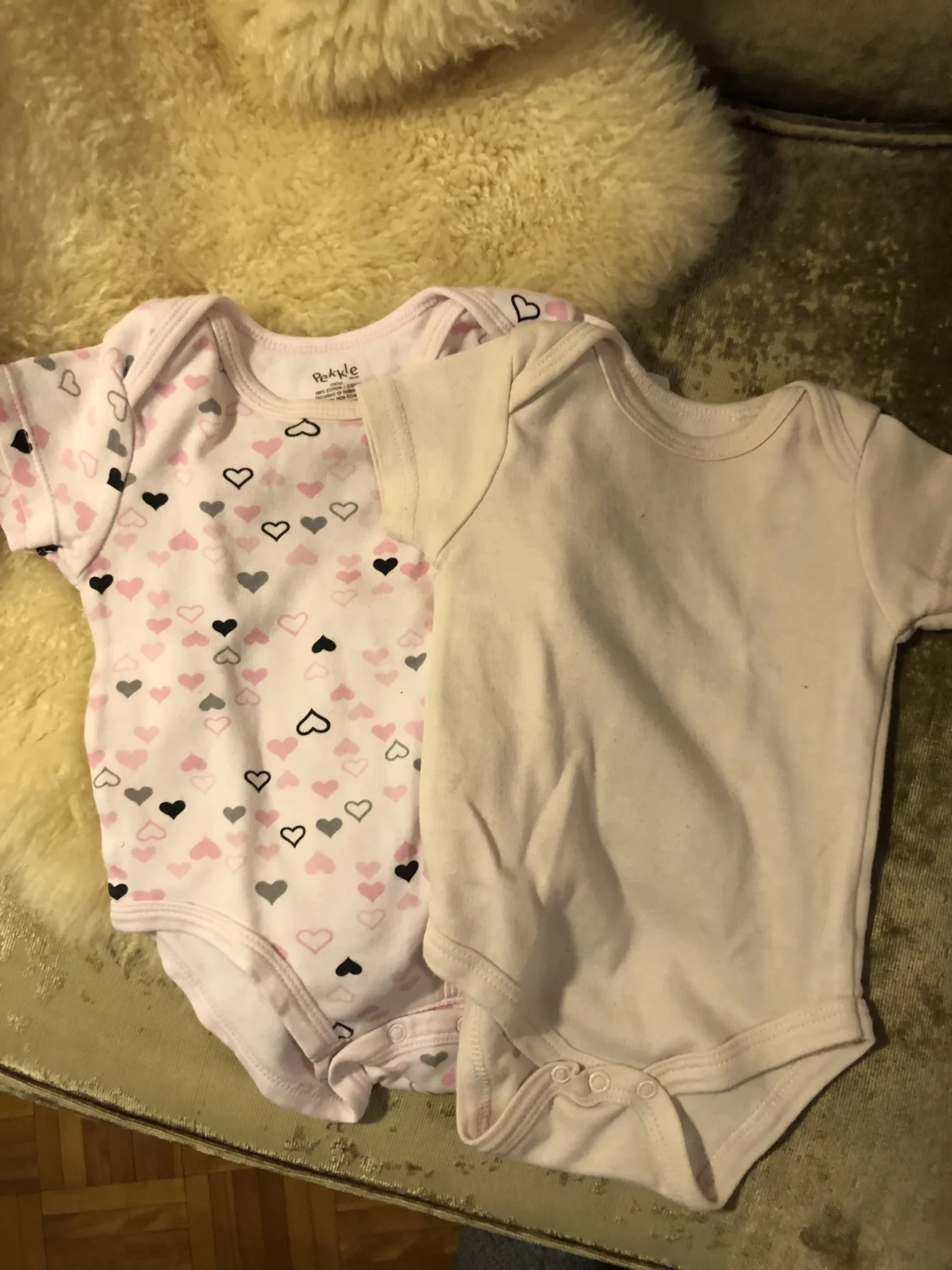 Image for Cache couche  rose pâle uni imparfait 3 - 6 mois