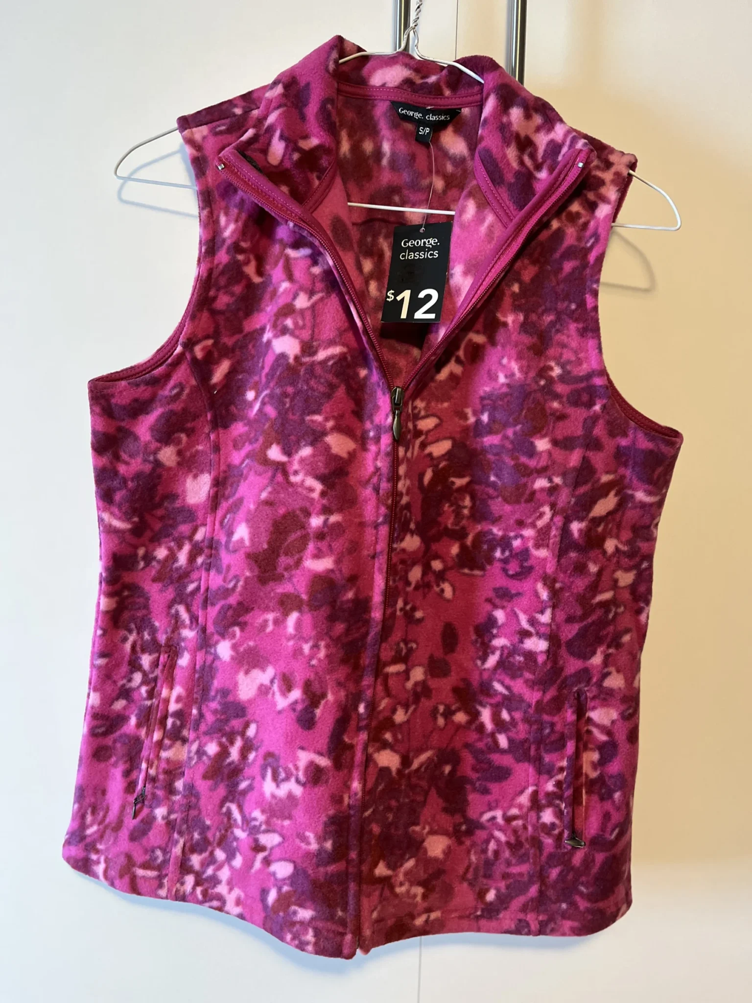 Image for Fushia fleece jacket- George Classics