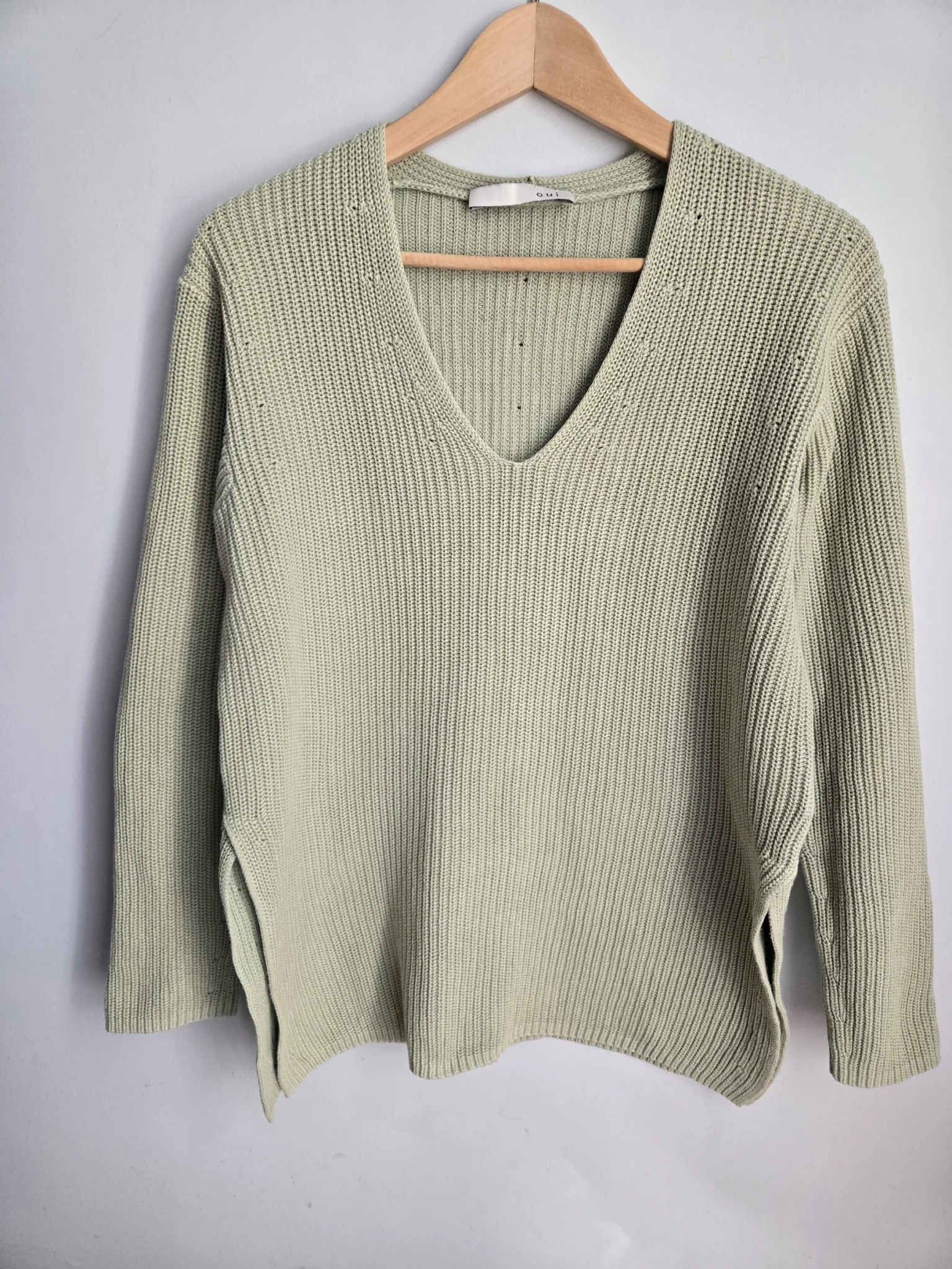 Featured image for Light sage green jumper by OUI