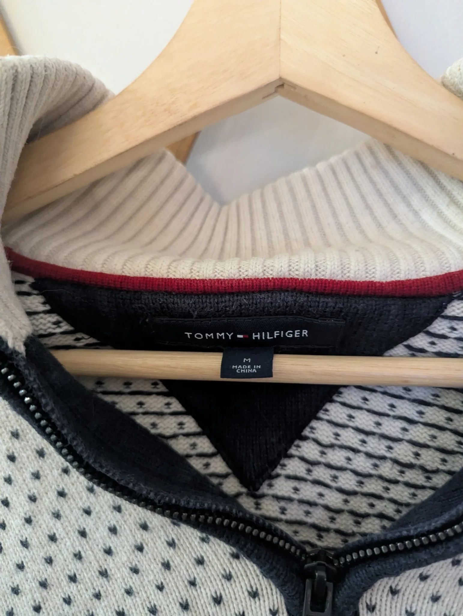 Image for Tommy Hilfiger cotton 3/4 zip