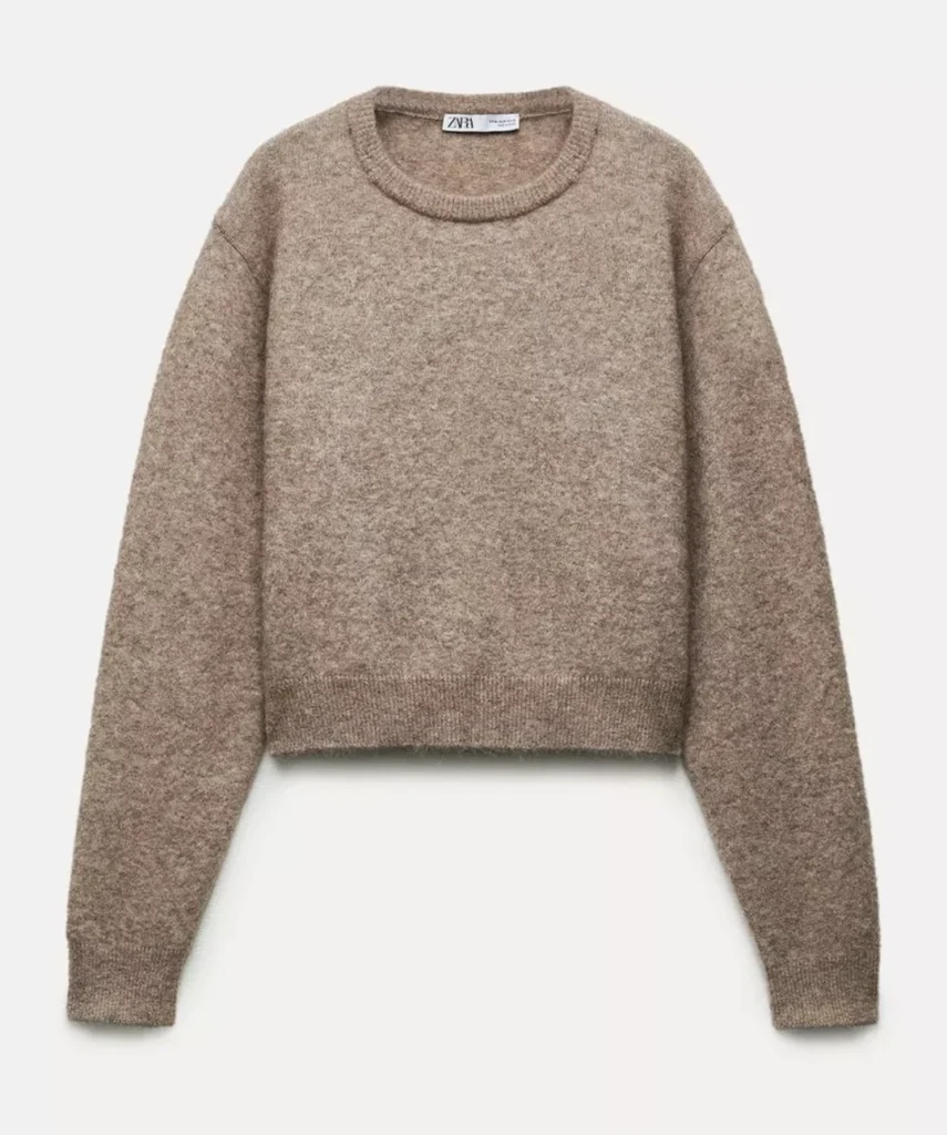 Featured image for BAISSE DE PRIX* Pull en maille avec laine beige/tan