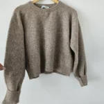 Thumbnail for BAISSE DE PRIX* Pull en maille avec laine beige/tan