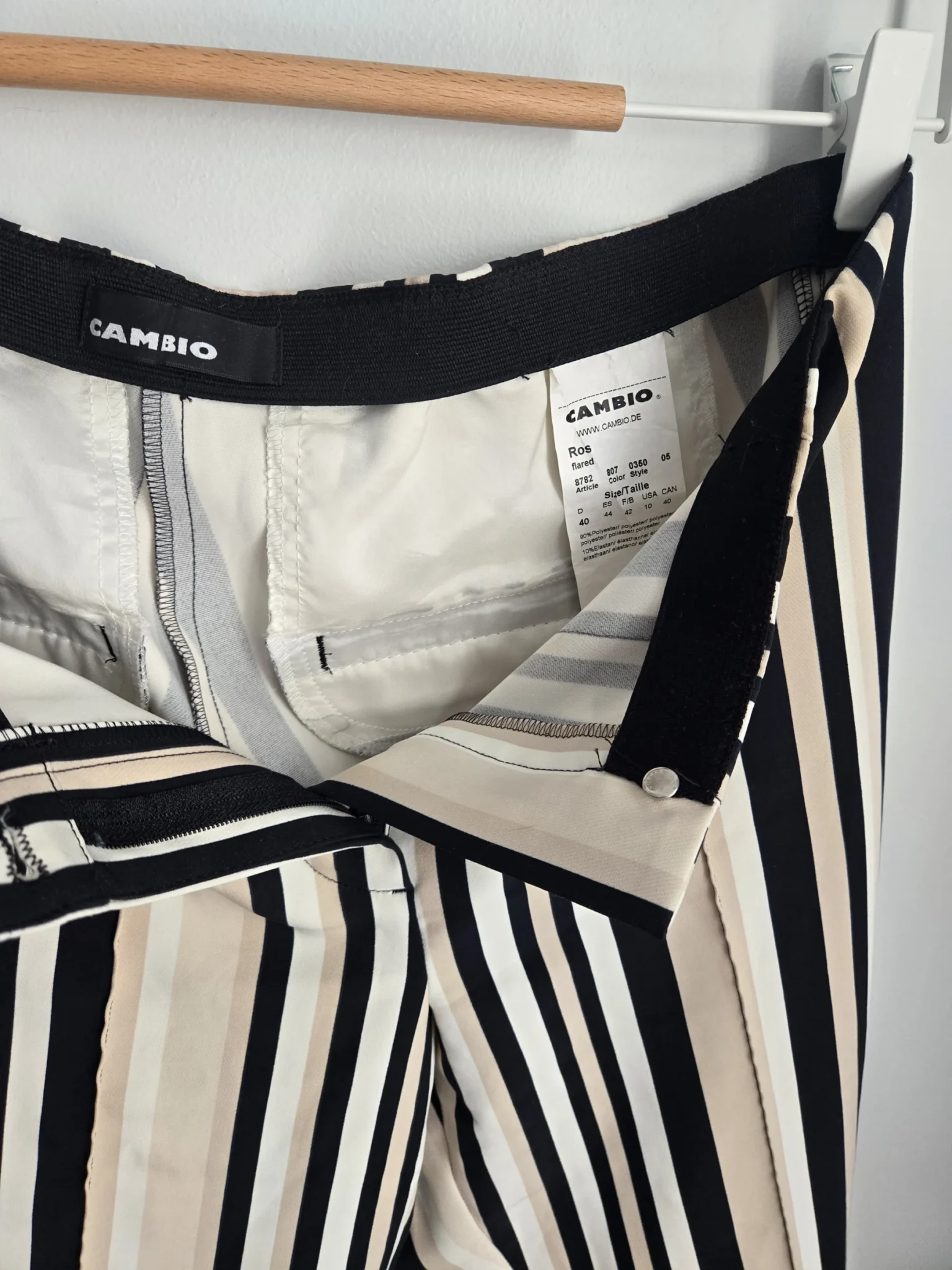 Image for CAMBIO striped trousers