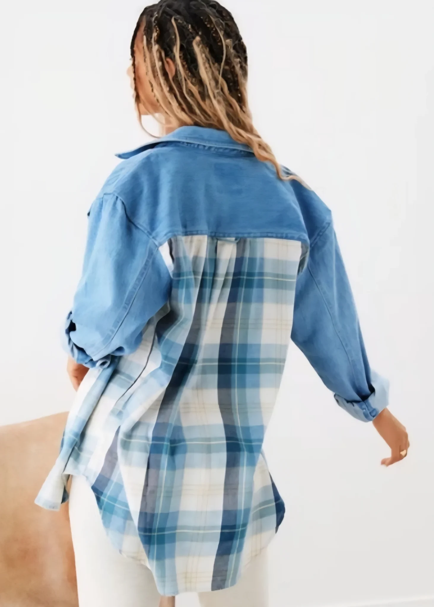 Featured image for AEO denim and cotton shirt