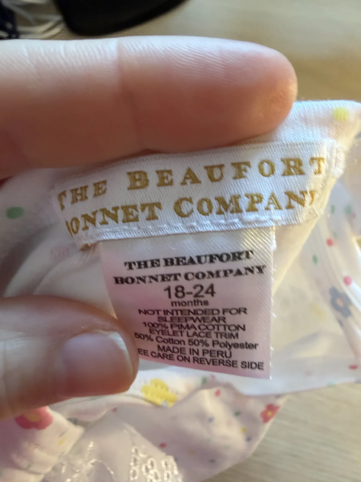Image for Cache-Couche Bonnet Beaufort Co 18-24M