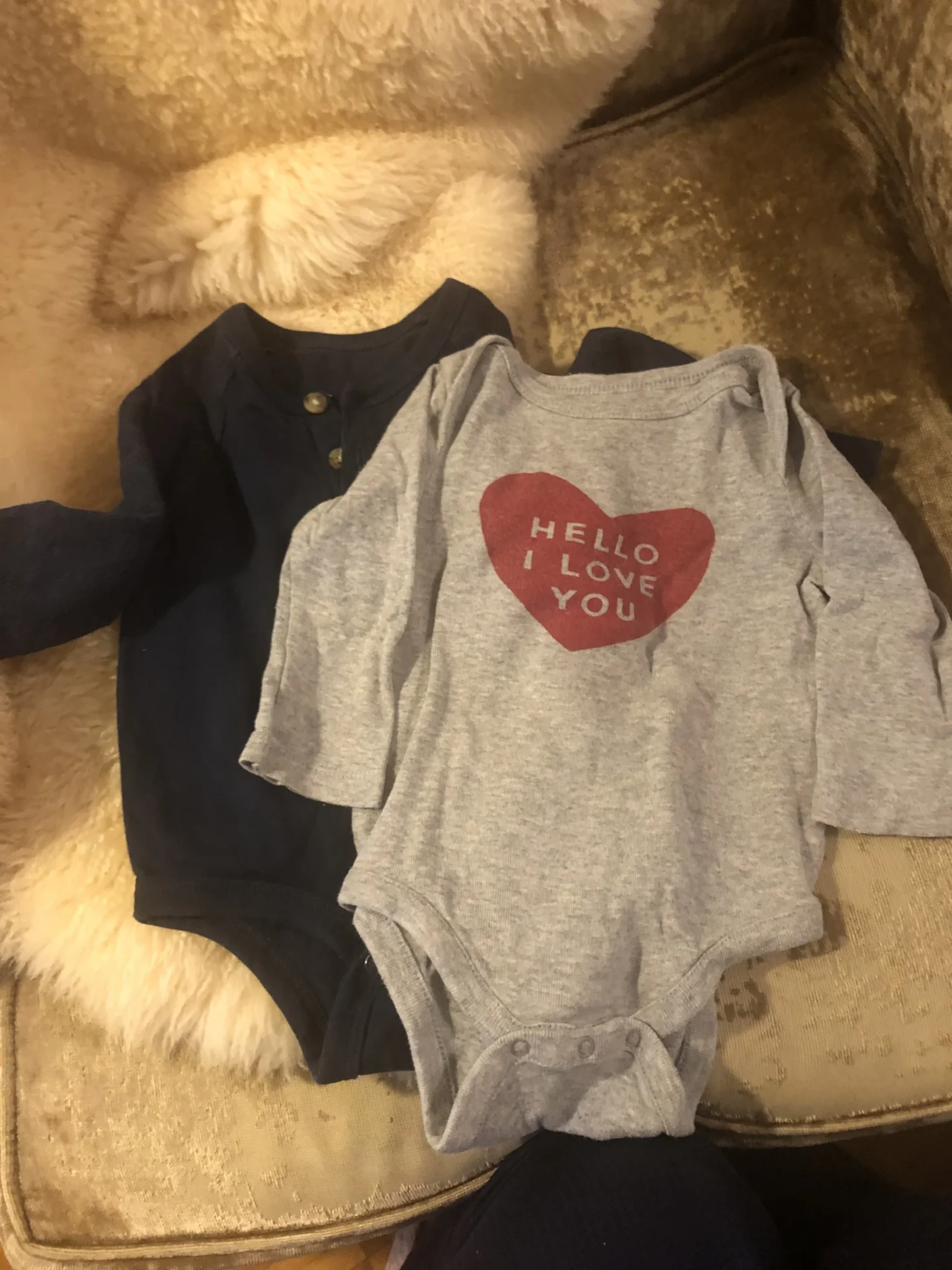 Image for Cache-couche manches longues i ♥️ you 3-6