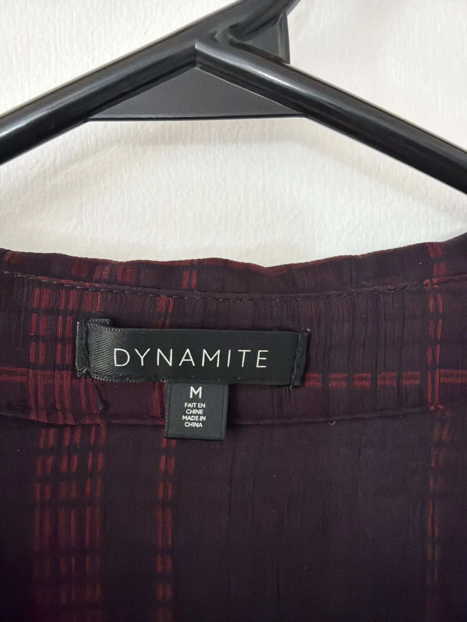 Image for Dynamite check long shirt