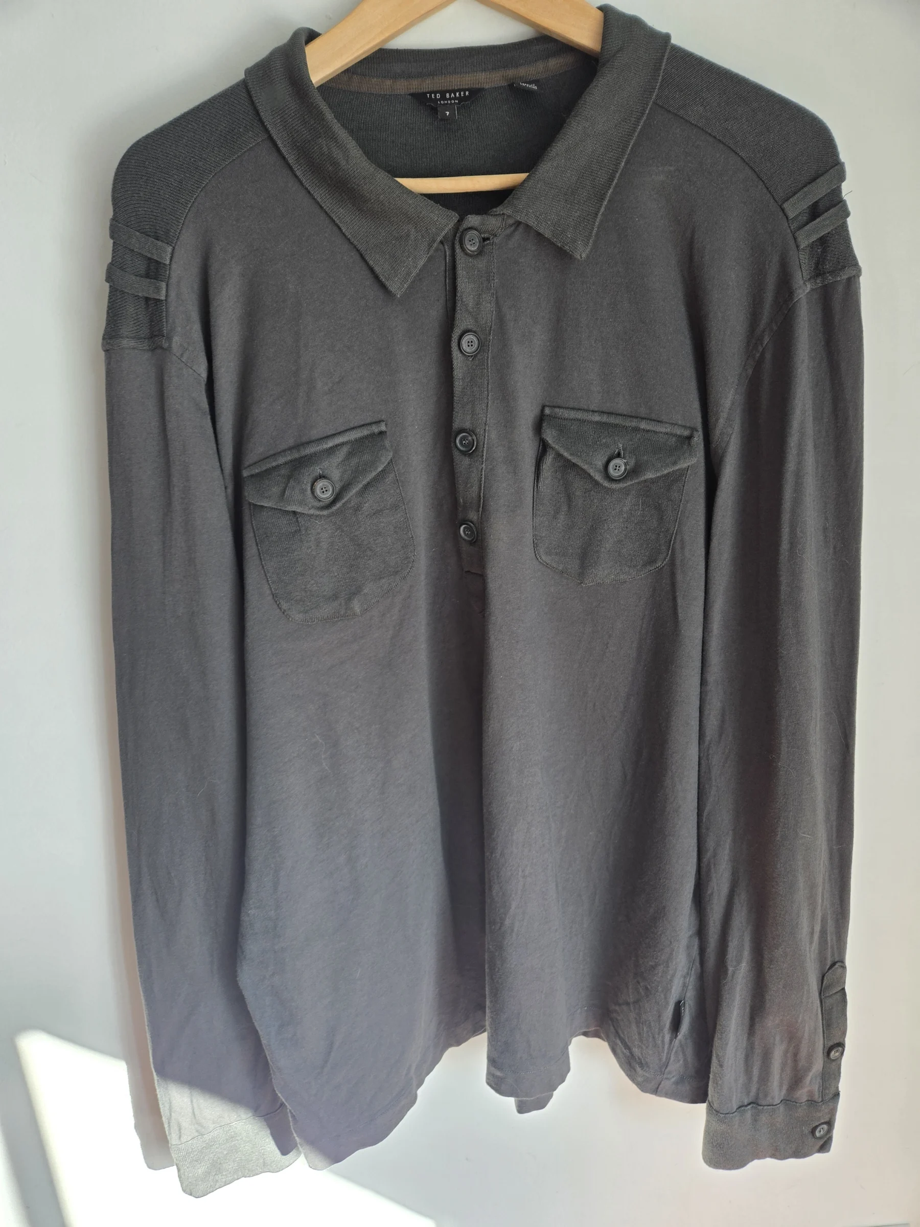Ted Baker long-sleeved polo shirt Ted Baker seconde main