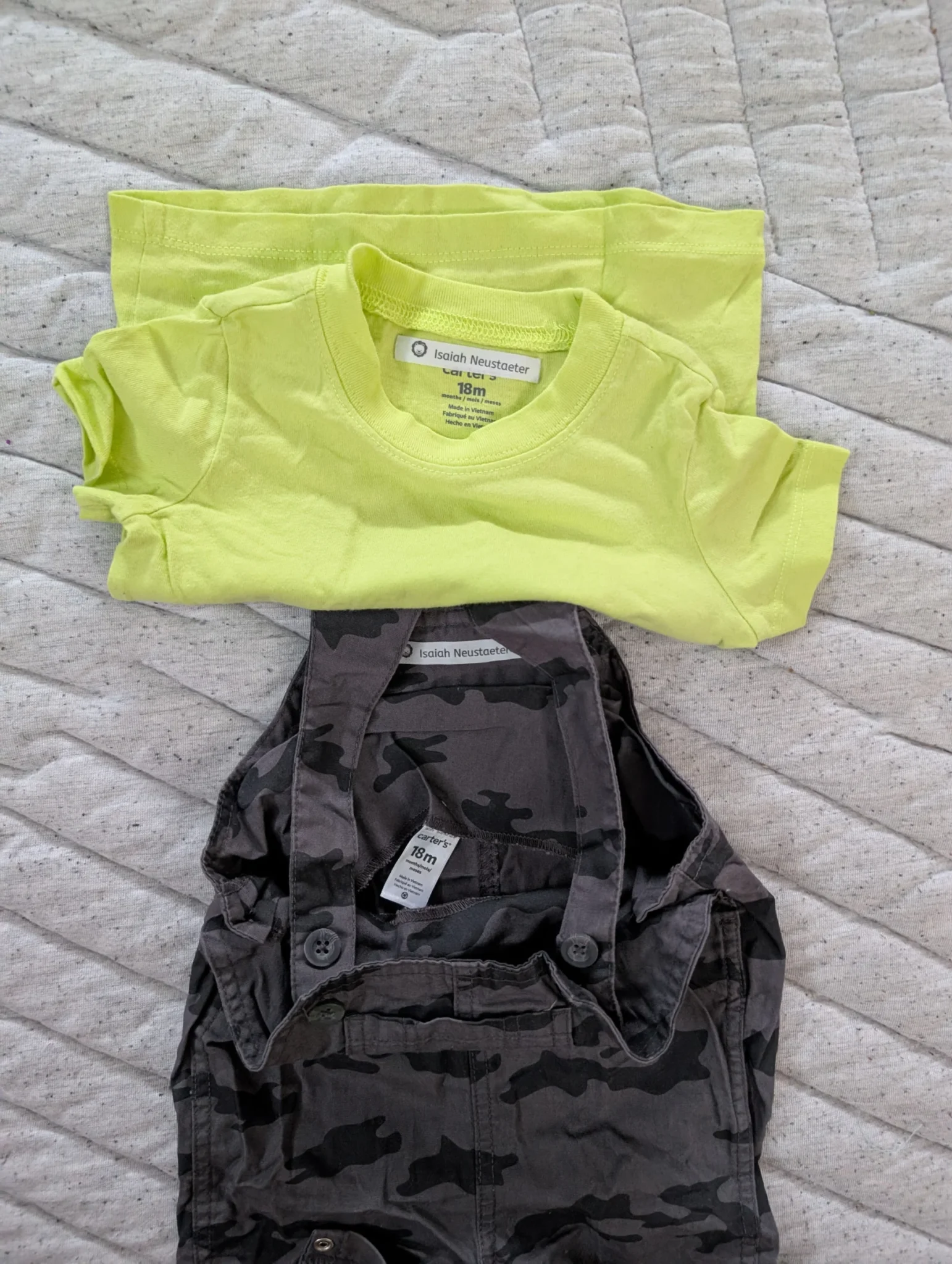 Image for Ensemble salopette et T-shirt 12-18 mois