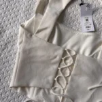 Thumbnail for Corset-style top with lace-up back