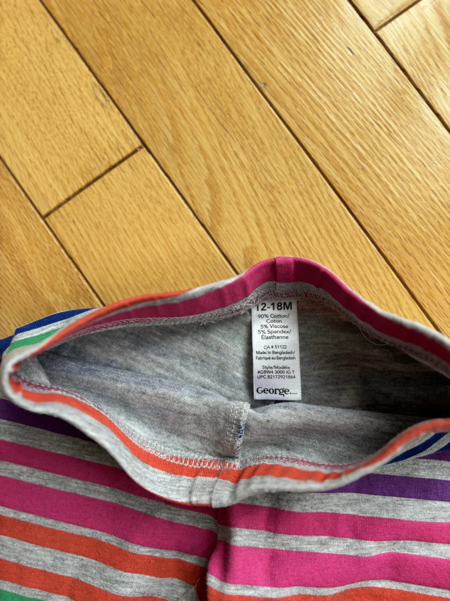 Image for Pantalon rayé 12-18 mois