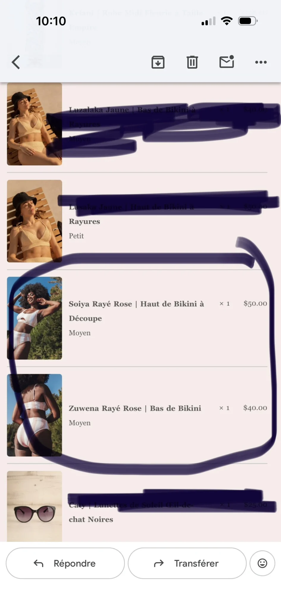 Image for Bikini à rayures