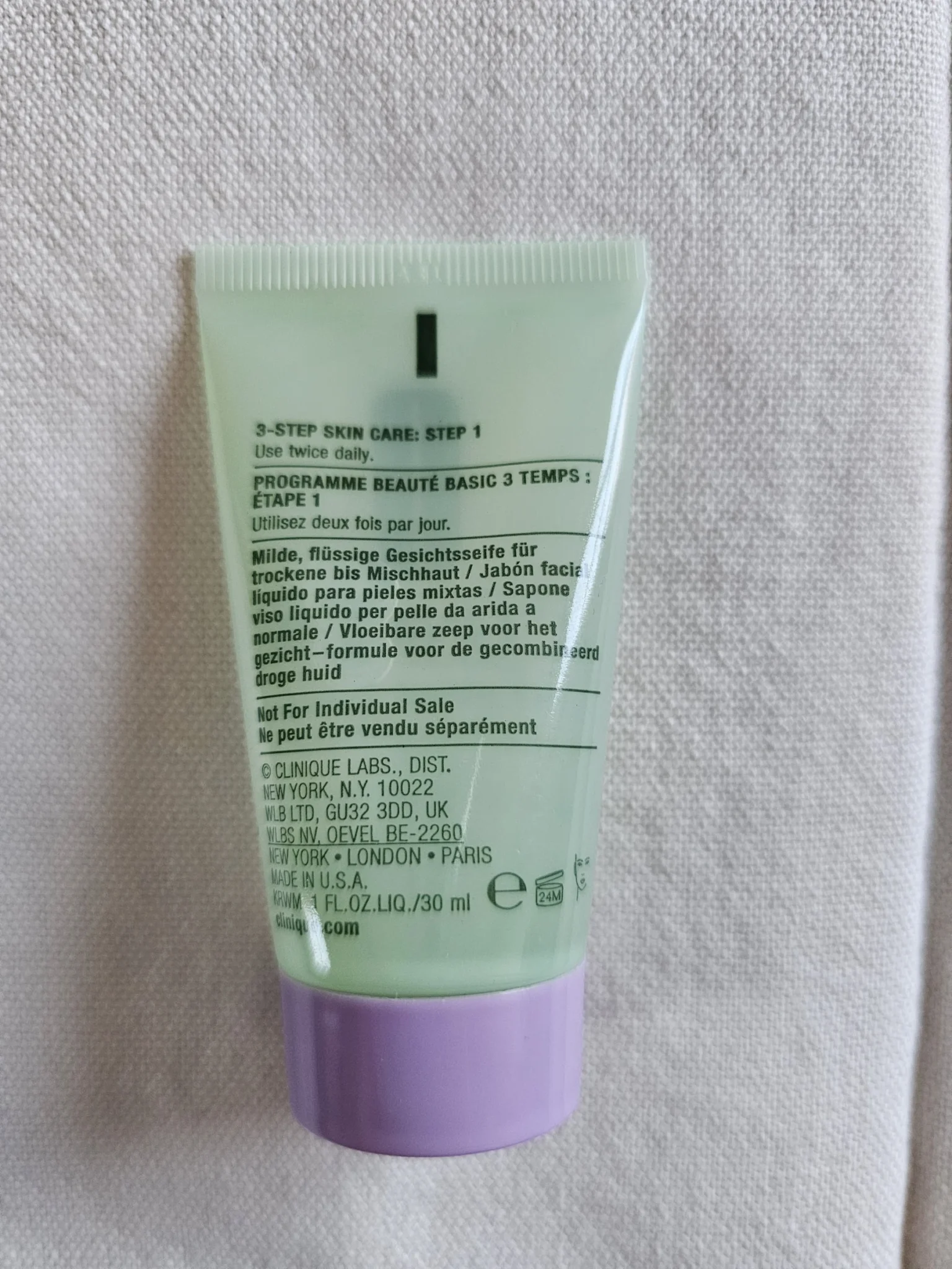 Image for Clinique, nettoyant pour visage