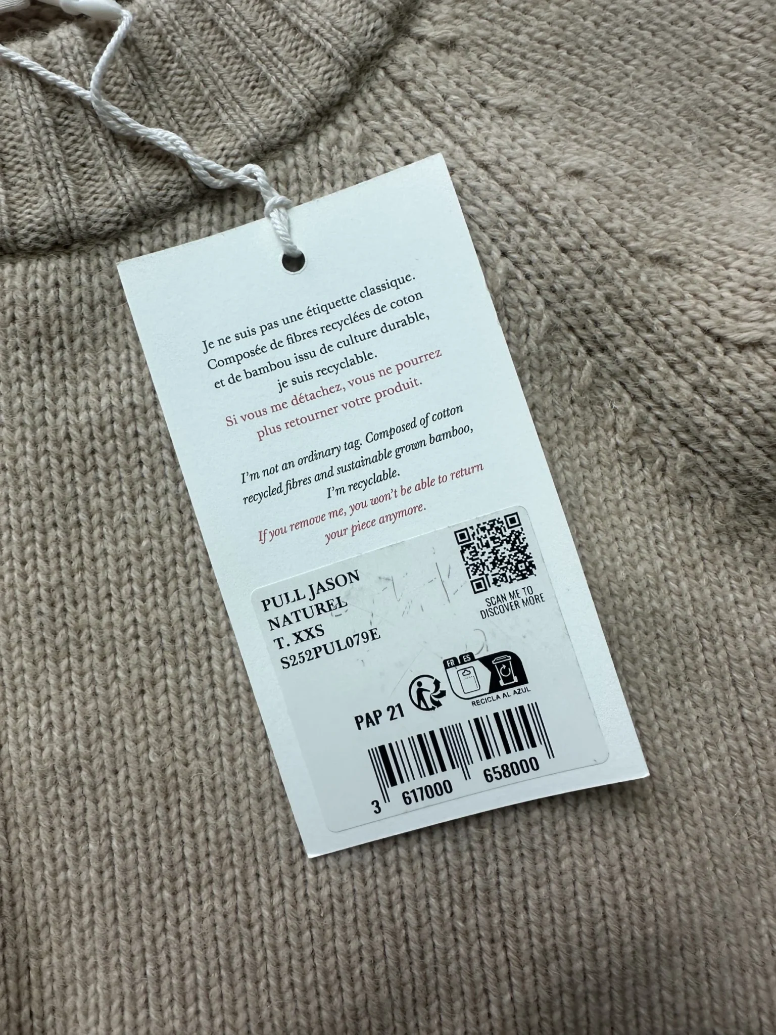 Image for Sézane Yak Jumper XXS