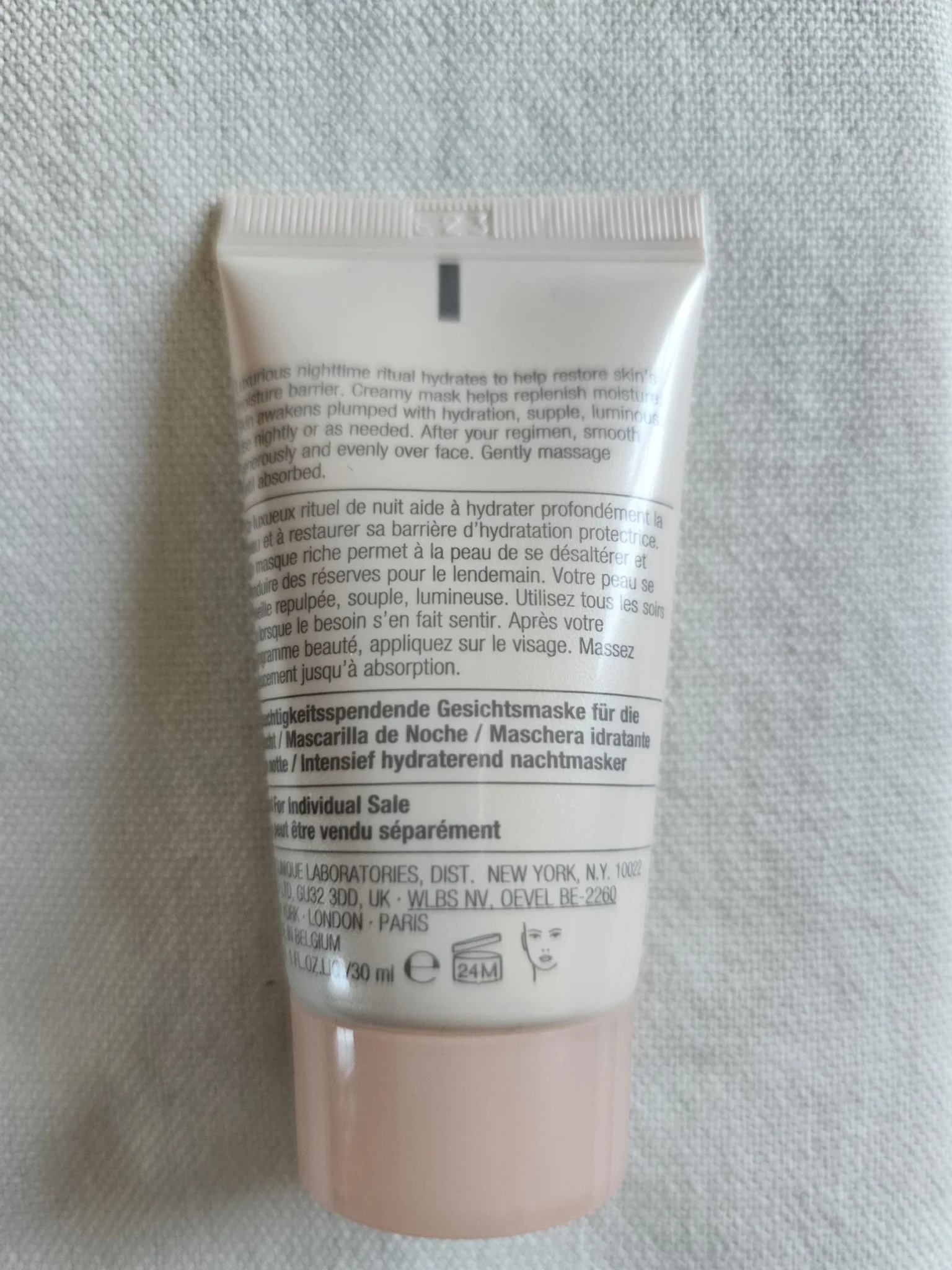 Image for Clinique, masque hydratant nuit.