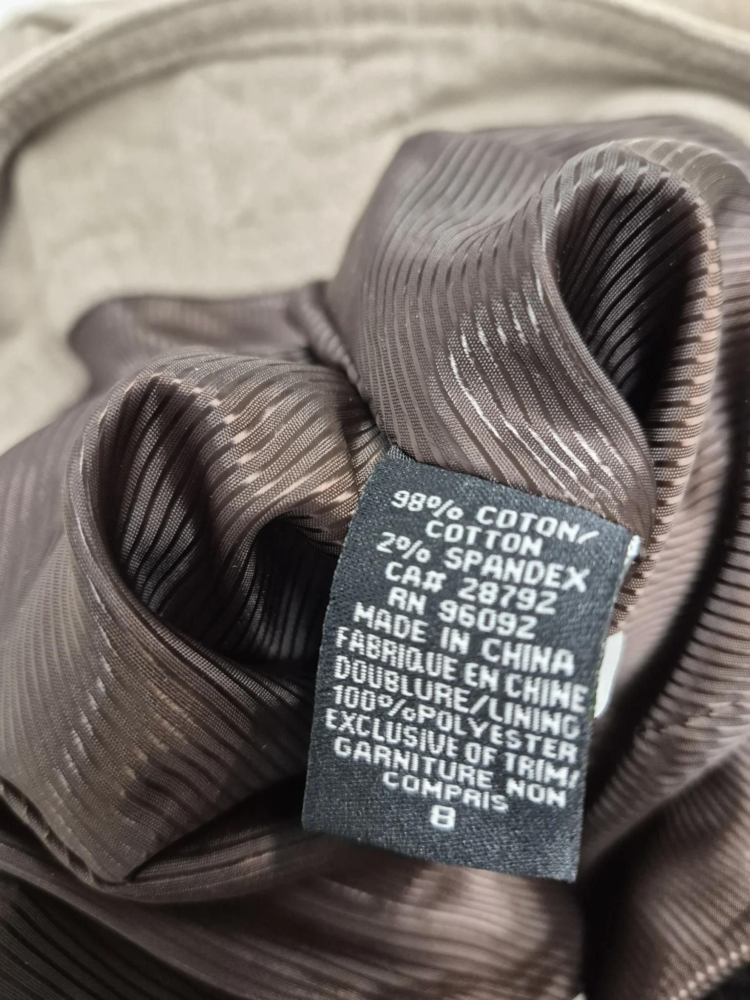 Image for Veste Renuar en velours kaki