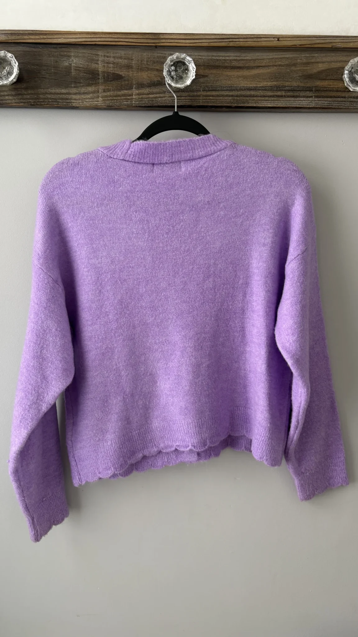 Image for ONLY knitting with heart-shaped buttons